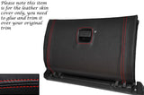 RED STITCHING GLOVE BOX LID LEATHER SKIN COVER FITS TOYOTA MR2 MK2 1989-2000