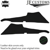 GREEN STITCH ITALIAN LEATHER 2X REAR C POST PILLAR COVERS FOR MG MGB GT