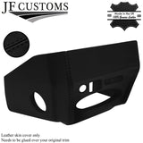 BLACK STITCH LEATHER CONSOLE DASH RADIO SURROUND FOR FIAT 124 SPIDER CLASSIC