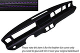 PURPLE STITCH DASH DASHBOARD LEATHER SKIN COVER FITS FIAT X1/9 X19 1974-1978