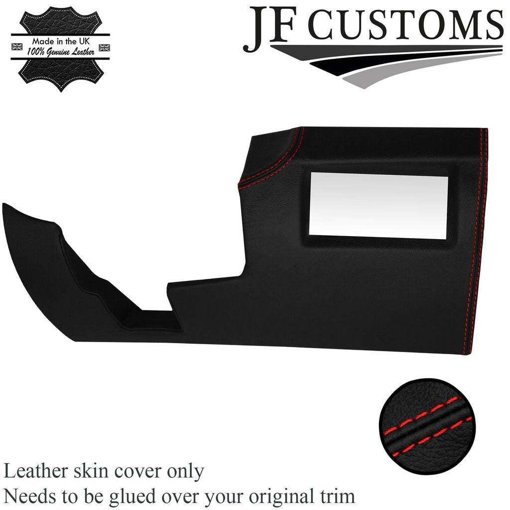RED STITCH LEATHER UNDER DASH TRIM PANEL COVER FOR RENAULT MEGANE MK3 08-16
