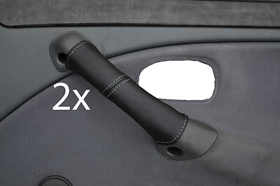 grey stitch FITS ROVER 400 45 MG ZS 98-05 2X DOOR HANDLE COVERS CUSTOM NEW