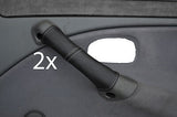 grey stitch FITS ROVER 400 45 MG ZS 98-05 2X DOOR HANDLE COVERS CUSTOM NEW