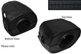 BLACK STITCH STEERING SHROUD LEATHER SKIN COVER FITS MAZDA RX7 FD3S 1992-2002