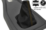 yellow stitching FITS TRIUMPH TR7 TR8 1976-1981 LEATHER GEAR GAITER CUSTOM NEW
