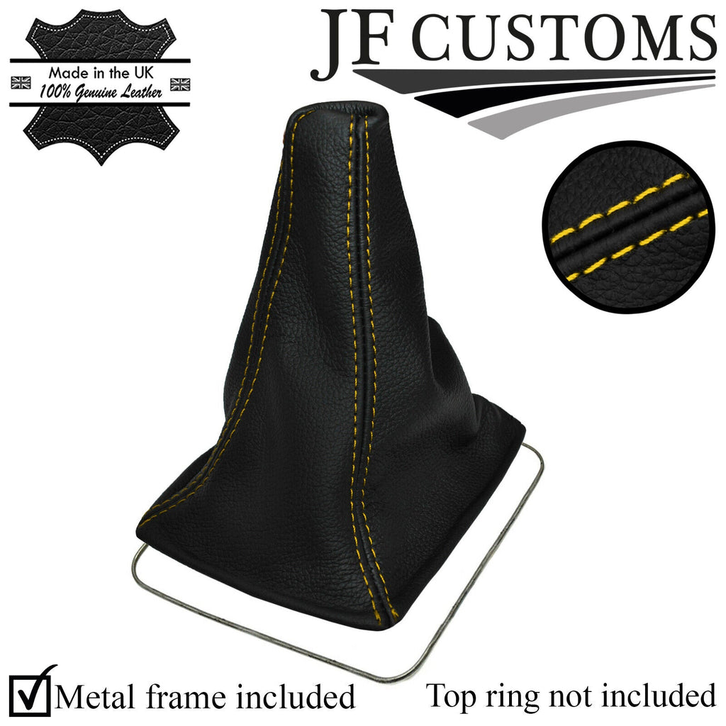 YELLOW STITCH FOR TOYOTA CELICA 1999-2006 GEAR STICK GAITER SHIFT BOOT LEATHER