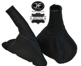 BLUE DOUBLE STITCH FITS VAUXHALL CORSA C COMBO GEAR & HANDBRAKE GAITER SET