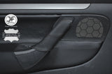 BLACK STITCH 1X PASSENGER DOOR HANDLE LEATHER COVER FITS VW GOLF MK5 V 04-09
