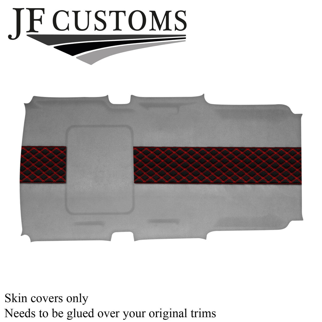 RED STITCH L GREY LUXE-SUEDE SUNROOF COVER FITS HUMMER H3 05-11 STYLE 3