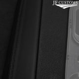 BLACK STITCH 2X TOP FRONT DOOR CAPPING COVERS FOR CHRYSLER CROSSFIRE 04-08