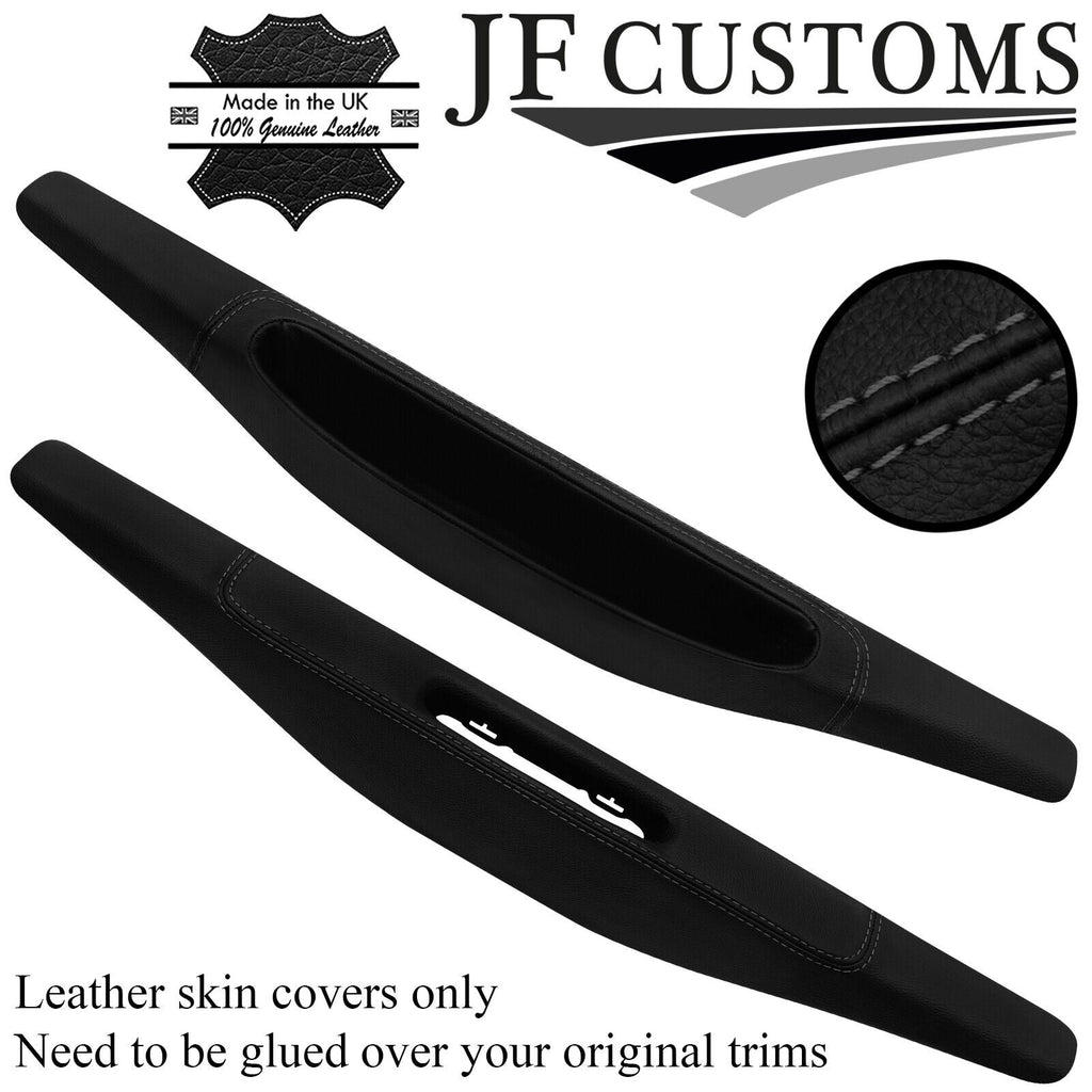 D GREY STITCH LEATHER 2X DOOR SILL TRIM COVERS FITS PORSCHE 911 997 05-12 JF2