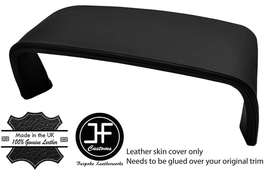 BLACK STITCH SPEEDO COWL HOOD LEATHER COVER FOR JAGUAR XJ40 XJR 86-94 CUSTOM NEW