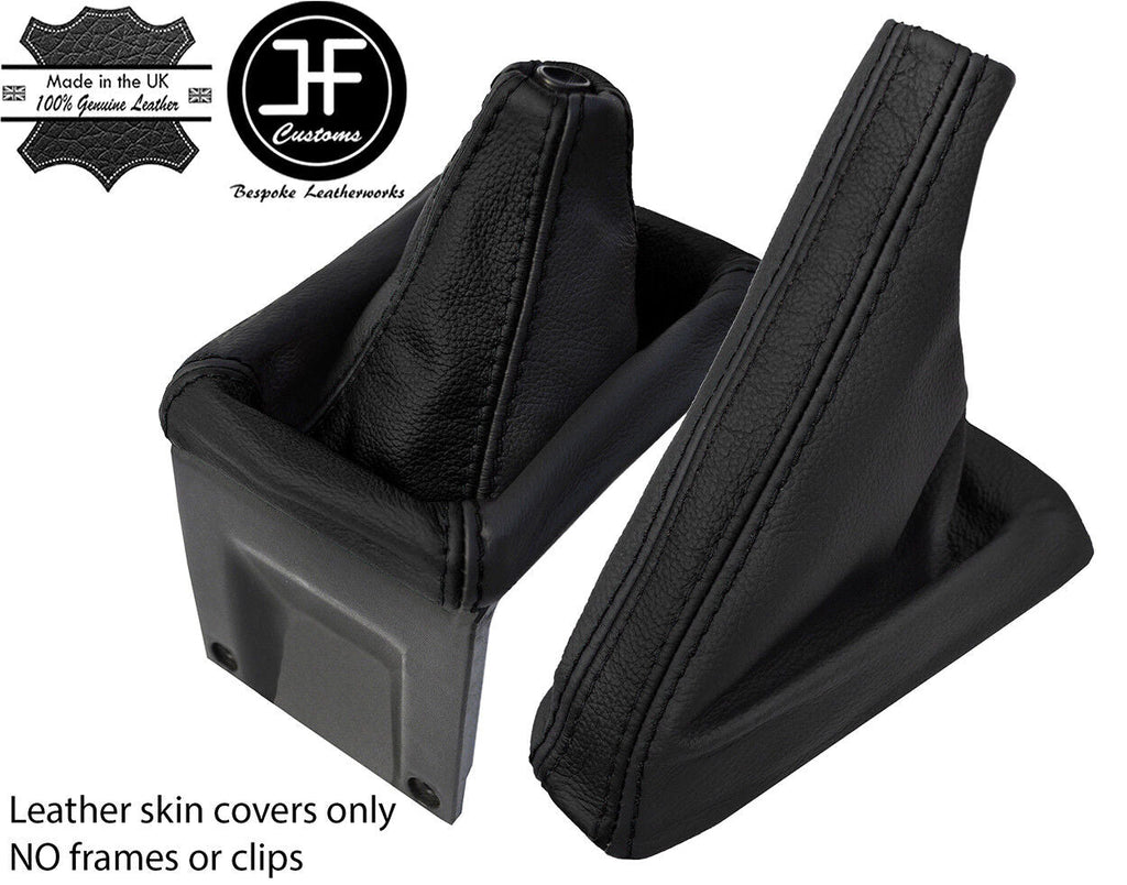 BLACK BLACK TOP GRAIN LEATHER GAITER SET FOR AUDI COUPE GT B2 QUATTRO UR 85-87