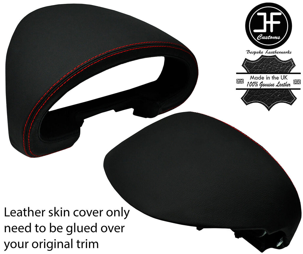 RED STITCH SPEEDO GAUGE HOOD LEATHER COVER FOR MAZDA MX5 MK1 MIATA JF1