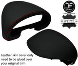 RED STITCH SPEEDO GAUGE HOOD LEATHER COVER FOR MAZDA MX5 MK1 MIATA JF1