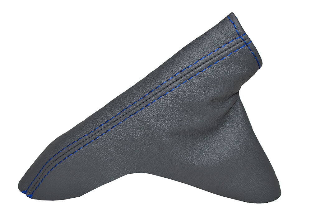 BLUE STITCHING FITS MAZDA 6 2002-2007 GREY HANDBRAKE GAITER  REAL  LEATHER NEW