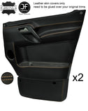BEIGE STITCH 2X FULL DOOR CARD LEATHER COVERS FOR MERCEDES SPRINTER W906 06-15