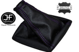 PURPLE STITCH FITS NISSAN MICRA MK2 K11 1993-2002 GEAR STICK GAITER LEATHER NEW