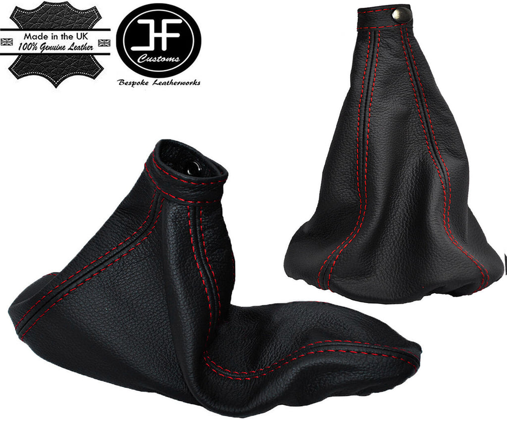 RED STITCH REAL LEATHER GEAR & HANDBRAKE GAITER FITS ALFA ROMEO SPIDER 06-10