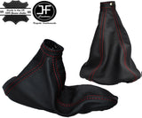 RED STITCH REAL LEATHER GEAR & HANDBRAKE GAITER FITS ALFA ROMEO SPIDER 06-10
