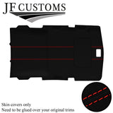 RED STITCH LUXE-SUEDE SUNROOF HEADLINER COVER FITS HUMMER H2 02-09 STYLE 2