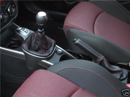 FITS ALFA ROMEO MITO GEAR HANDBRAKE GAITER RED ST 2009+ CUSTOM NEW MADE IN UK