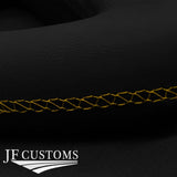 YELLOW STITCH 2X ROLL OVER BAR LEATHER COVERS FITS MERCEDES SLK R171 04-11