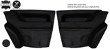 BLACK STITCH 2X REAR DOOR CARD LEATHER COVERS FITS RENAULT 5 GT TURBO PHASE 2