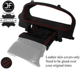 RED STITCH SPEEDO TRIM SURROUND+COLUMN LEATHER COVERS FOR FREELANDER 2 06-14