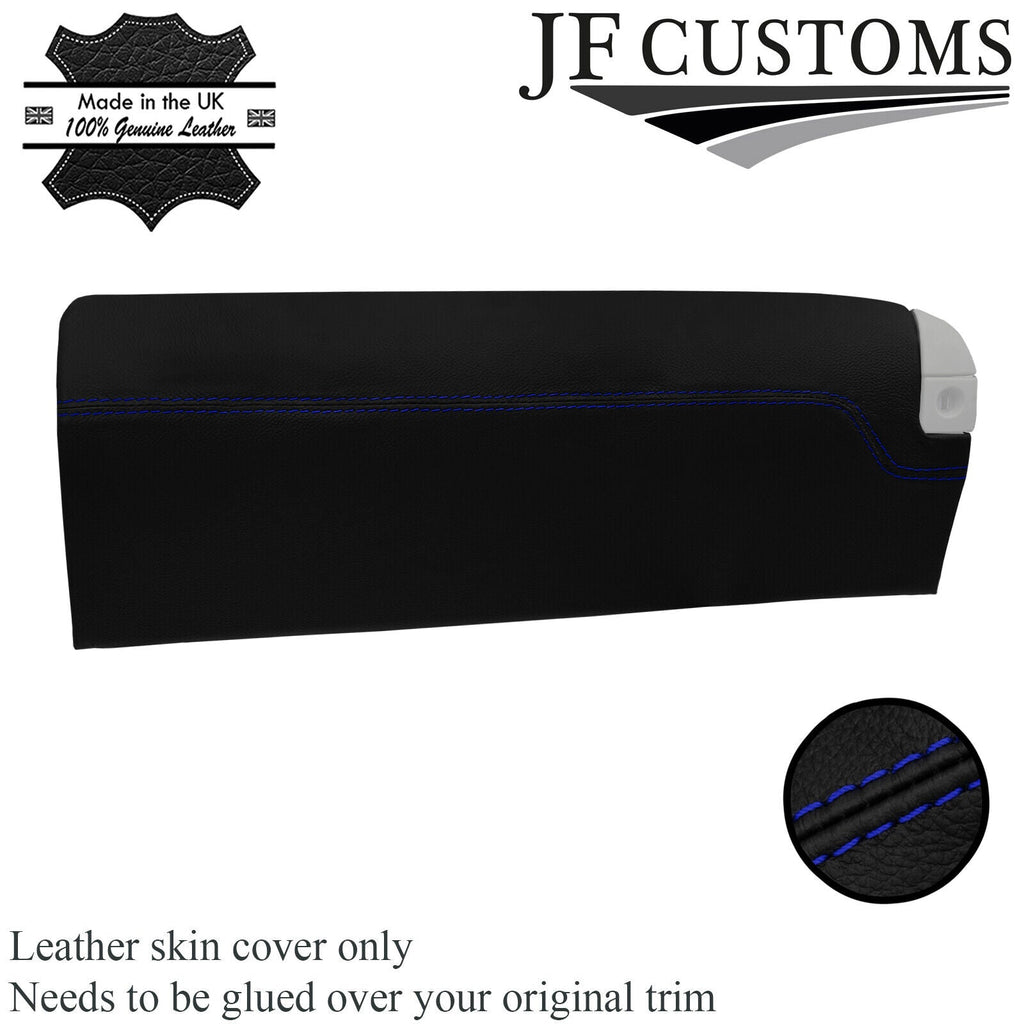 BLUE STITCH ITALIAN LEATHER GLOVEBOX COVER FOR LEXUS IS220 IS250 2005-2010