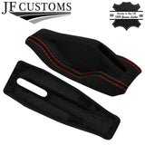RED STITCH LEATHER HANDBRAKE + TRIM COVERS + FRAME FITS VW GOLF MK1 JETTA CADDY