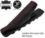 RED STITCH TOP GRAIN LEATHER HANDBRAKE GAITER FITS SKODA OCTAVIA MK3 13-18