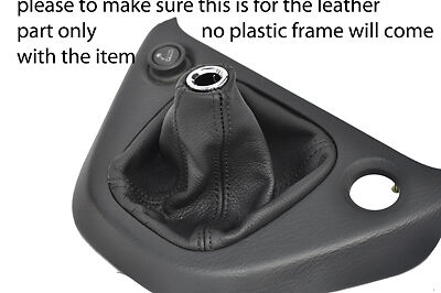 black stitch FITS HONDA STREAM 01-07 LEATHER GEAR GAITER CUSTOM NEW MADE IN UK