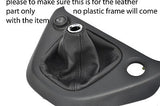 black stitch FITS HONDA STREAM 01-07 LEATHER GEAR GAITER CUSTOM NEW MADE IN UK
