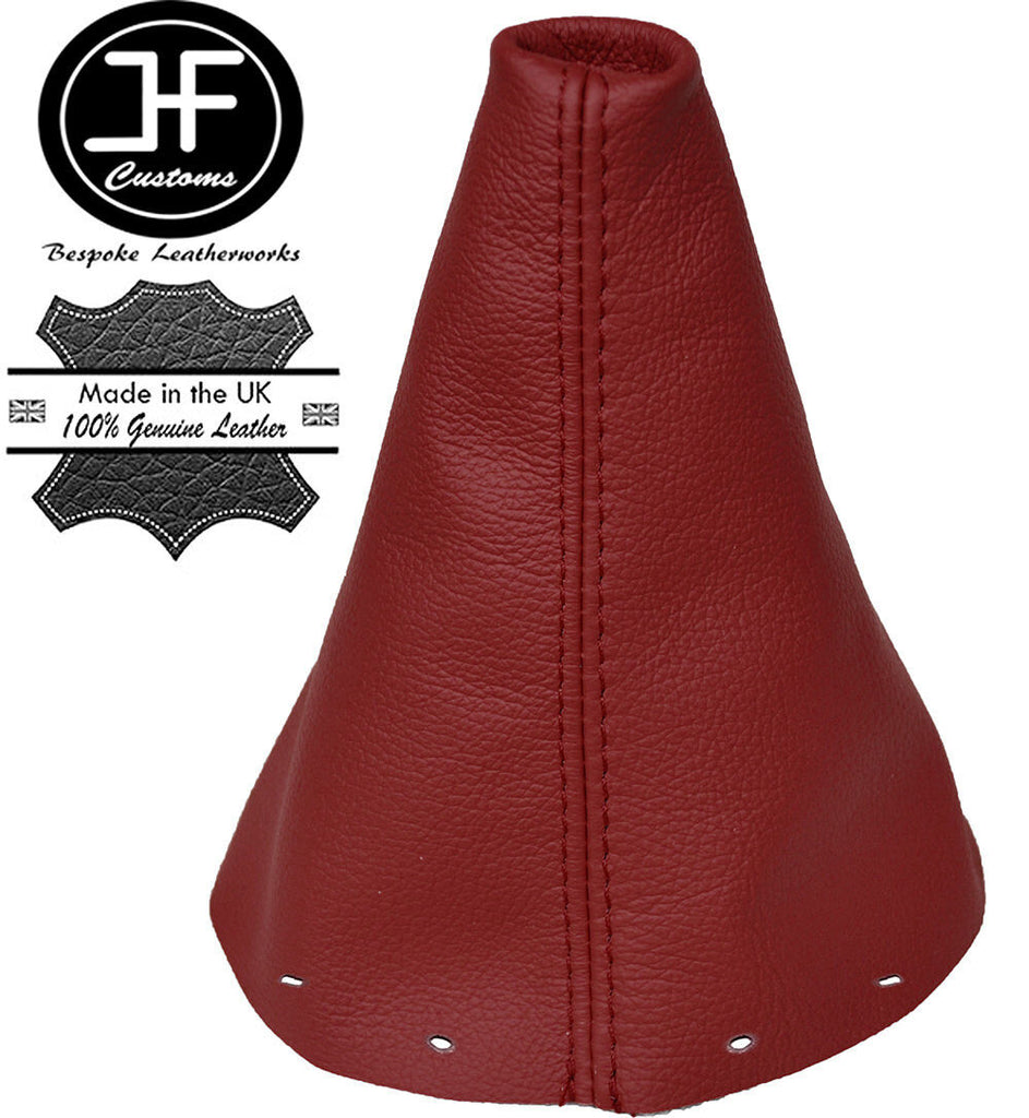 DARK RED LEATHER FITS DAIHATSU COPEN 2002-2011 GEAR STICK GAITER COVER NEW
