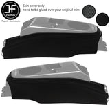 BLACK STITCH CONSOLE TRIM LEATHER CARBON VINYL COVER FOR MITSUBISHI EVO 7 8 9
