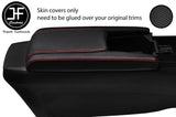RED STITCH CARBON CONSOLE SIDE TRIM& ARMREST COVER FOR HONDA CIVIC MK10 17-19