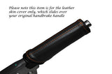 ORANGE STITCH LEATHER HANDBRAKE HANDLE COVER FITS ALFA ROMEO GIULIETTA 10-14
