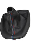 FITS BMW E39 5 1995-2003 MANUAL GAITER SHIFT BOOT TRI STITCHING LEATHER