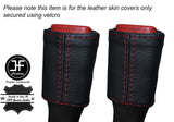 RED STITCH 2X FRONT SEAT BELT SKIN COVERS FITS JEEP WRANGLER TJ 1997-2002