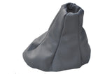 FITS FIAT PANDA GEAR SHIFT GAITER GREY REAL LEATHER LEATHER 2003-2011 CUSTOM NEW