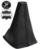 BLACK STITCHING CARBON FIBER VINYL MANUAL GEAR GAITER FITS AUDI A3 S3 2004-2011