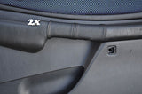 black sttiching FITS SUBARU IMPREZA WAGON WRX STI 98-01  2X DOOR HANDLE COVERS
