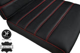 RED STITCH 2X REAR SEAT LEATHER COVERS FITS DEFENDER 90 110 83-06 STYLE 3