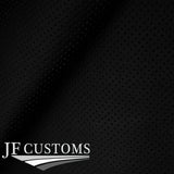 BLACK PERFORATED LEATHER ARMREST COVER+GEAR HANDBRAKE +FRAMES FOR BMW E46 99-05