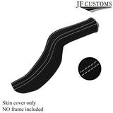 WHITE STITCH SUEDE SLIM HANDBRAKE GAITER E BRAKE BOOT FITS FORD MUSTANG 05-09