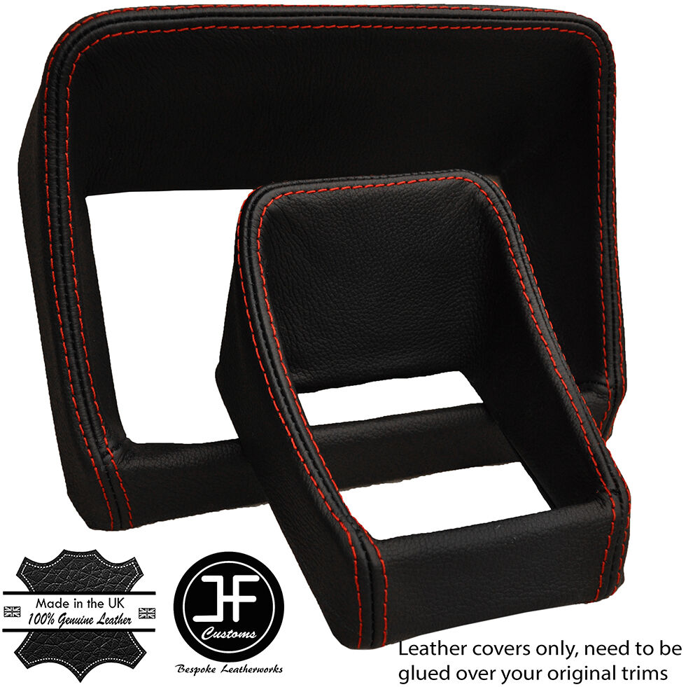 RED STITCH INSTRUMENT SURROUND HOOD LEATHER COVERS FITS ALFA ALFETTA GT GTV