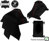 RED STITCH LEATHER AUTOMATIC GEAR GAITER+PLASTIC FRAME FITS MAZDA 6 2016-2020