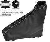 WHITE  STITCH REAL LEATHER HANDBRAKE GAITER FITS VAUXHALL OPEL ASTRA MK6 J 09-15