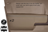 GREY STITCH 2X FRONT DOOR ARMREST MAGNOLIA COVERS FITS RANGE ROVER VOGUE L322